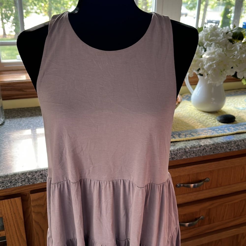 Lavendar Tiered Dress - Picture 3 of 6